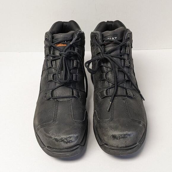 Ariat Contender H2O Steel Toe Work Boots, Black Leather, Men\'s 11 Wide main image 8
